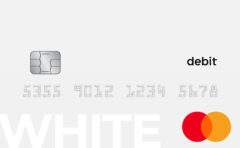 Black & White Debit Mastercard Prime (White)